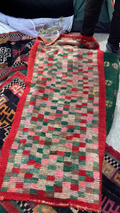 Vintage Tibetan Wool Handmade Tapestry | Traditional Pattern, unique piece