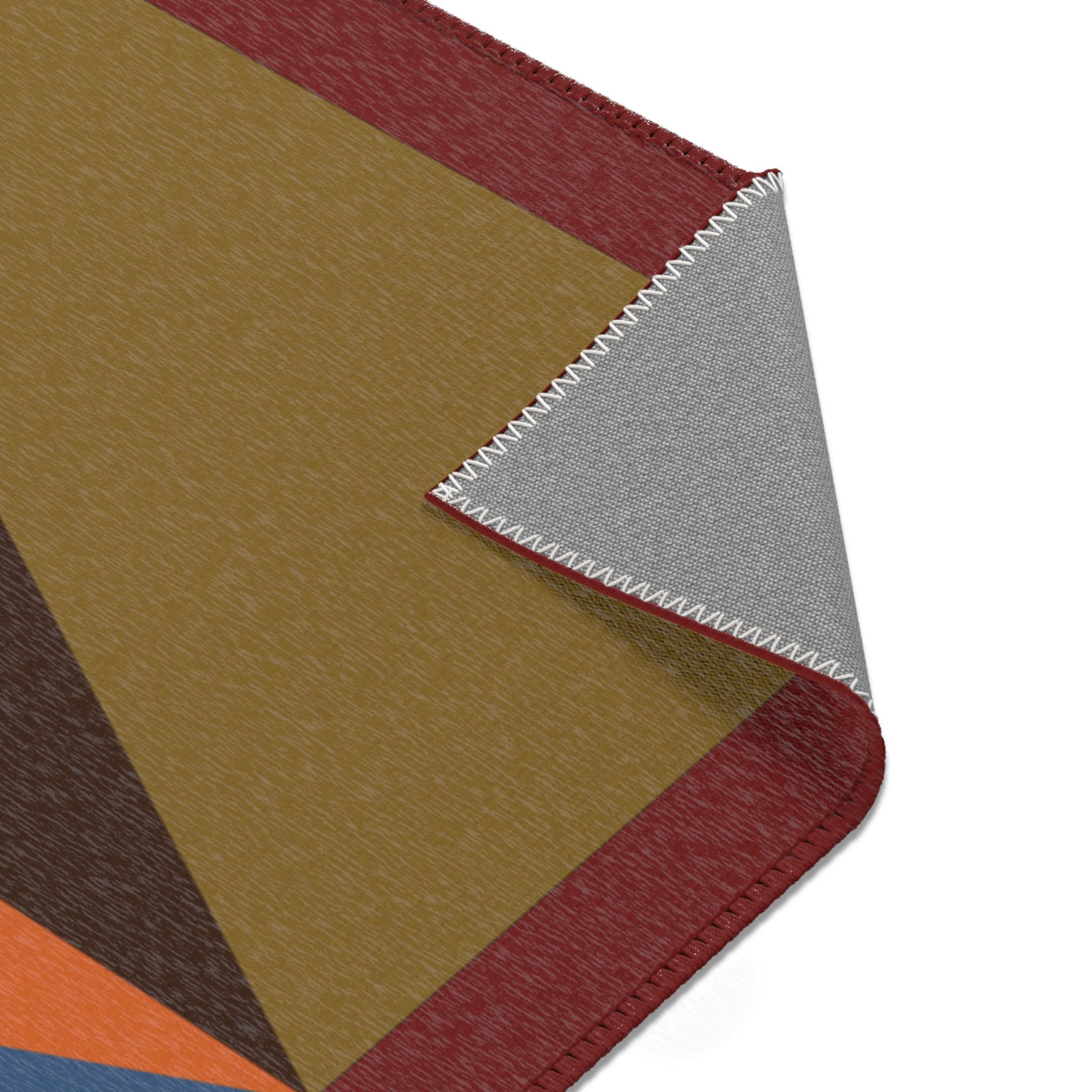 Geometric Colorblock Area Rug — Modern Multicolor Accent Rug