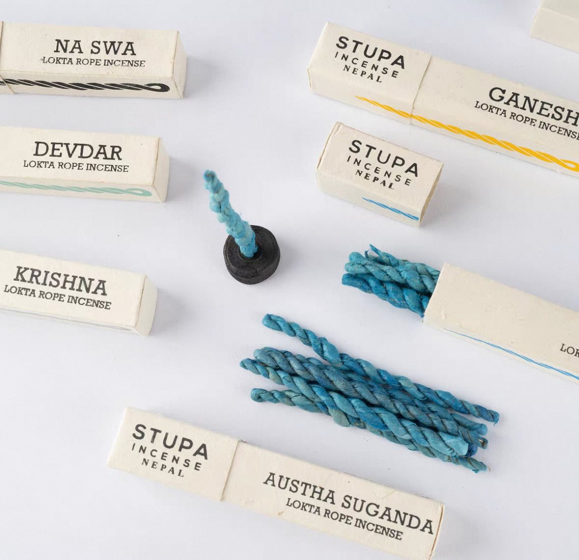 Stupa Lokta Rope Incense – Handcrafted in Nepal