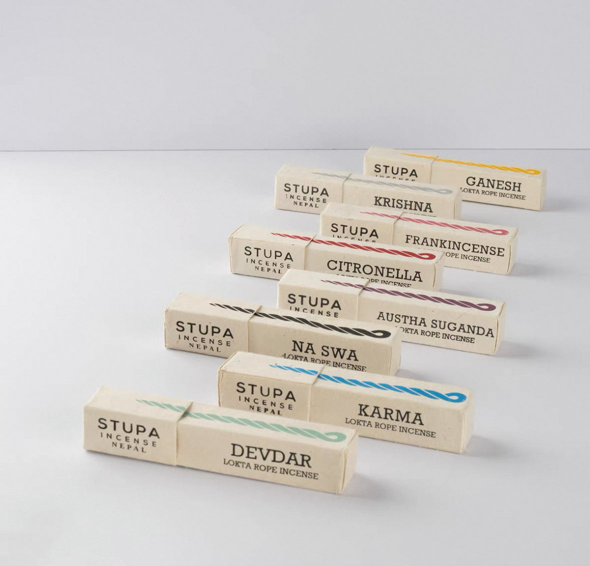 Stupa Lokta Rope Incense – Handcrafted in Nepal